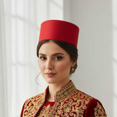 Roter Fes im Bindallı-Stil – Traditioneller Hut für Henna-Abend & Hochzeit